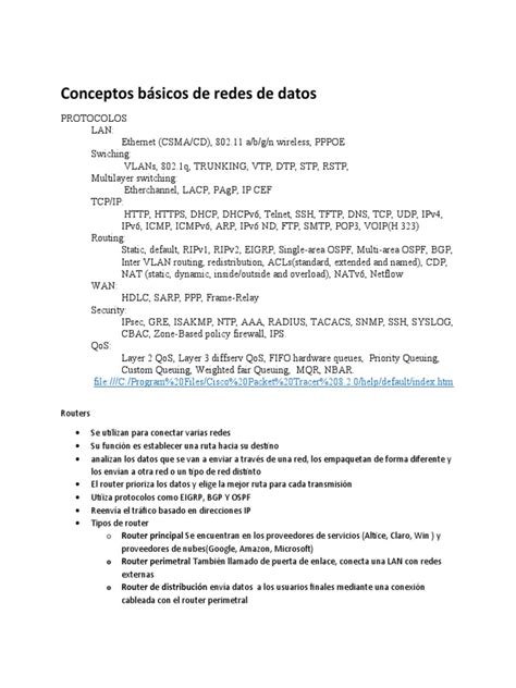 Conceptos bÃ¡sicos de redes de datos-2 PDF Redes - Scribd