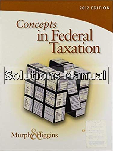 Concepts of federal taxation solution manual. - Liquid ring vacuum pump maintenance manual.