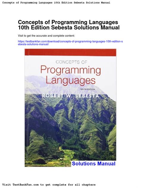 Concepts of programming languages 10th edition solution manual. - White knight sensordry tumble dryer manual.