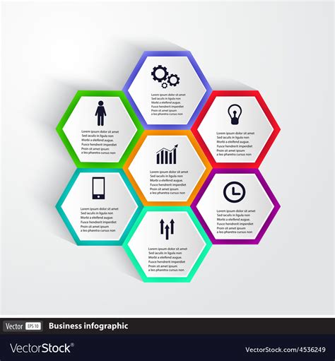 Conceptual design template infographics element Vector Image