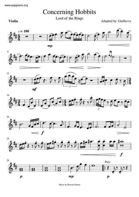 Concerning Hobbits (Violin).pdf - Google Docs