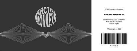 Concert ticket Behance