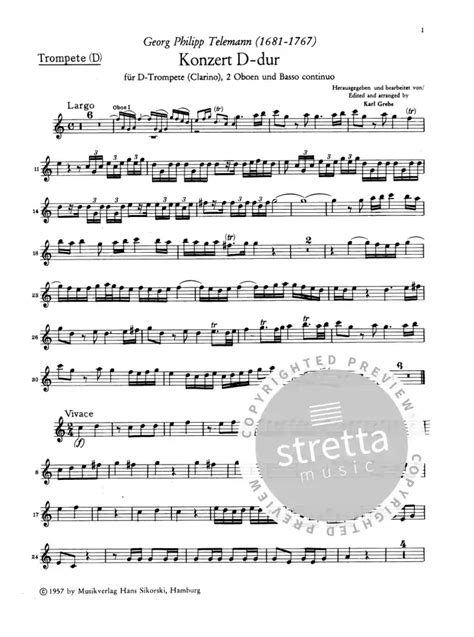 Concerto, d dur [für] solo trompete, 2 oboen, streicher & basso continuo. - Kodak dry view 6800 manuale di servizio.