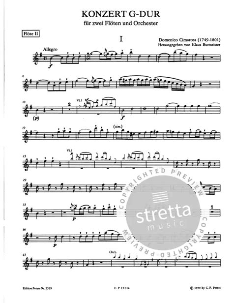 Concerto in g für 2 flöten, glockenspiel und streich orchester (1959). - La logistica empresarial en el nuevo milenio.