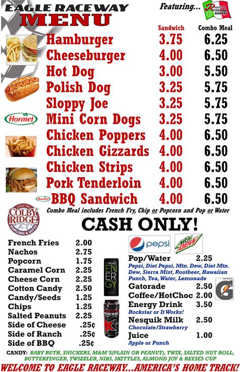 Concessions menu. © 2018 MetLife Stadium. All Rights Reserved. | Web Site design and development by Americaneagle.com | Privacy Policy | Terms & Conditions | Site MapAmericaneagle.com | 