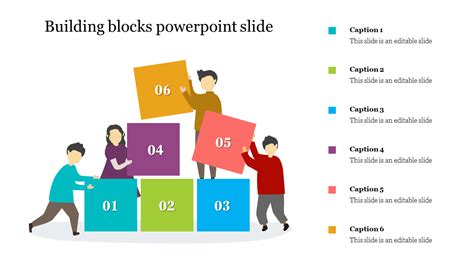 Concise Building Blocks PPT Template and Google Slides