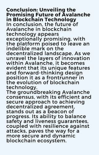 conclusion: avalanche's impact