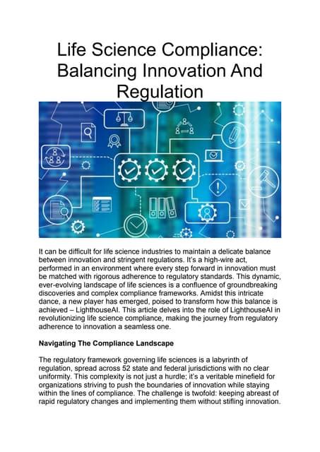 Conclusion: Balancing Innovation and Regulation