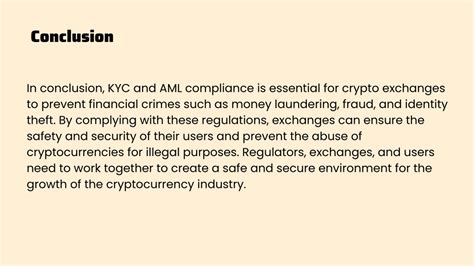 Conclusion: Embracing AML Compliance in the Crypto Ecosystem