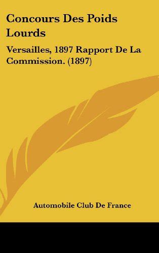 Concours des poids lourds, versailles, 1897: rapport de la commission. - The certified reliability engineer handbook second edition free.