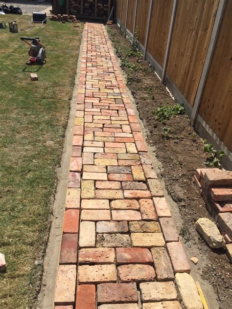 Concrete Brick Garden Paths