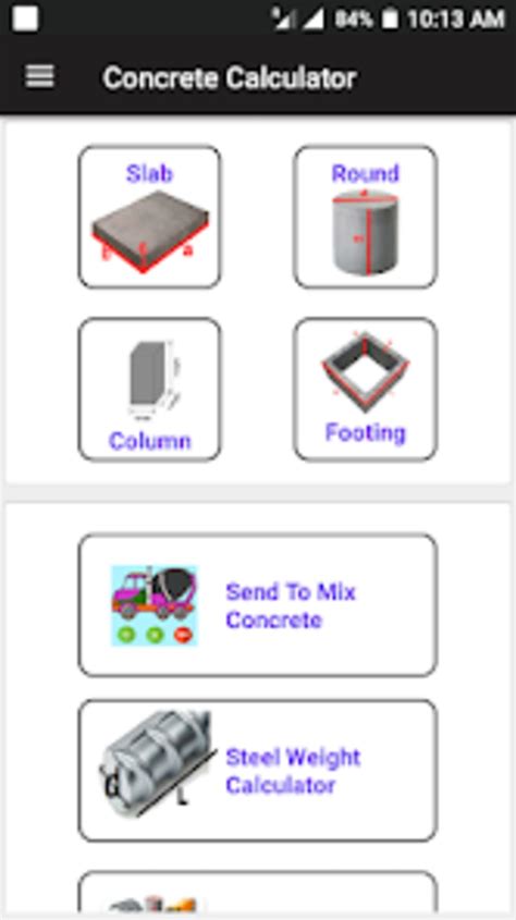 Concrete Calculator Cement Sa APK Download for Android APKfun com