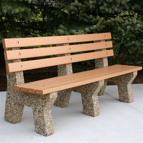 Concrete Park Benches - Outdoor Concrete Benches - Park …