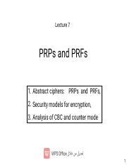 Concrete Security Characterizations of PRFs and PRPs