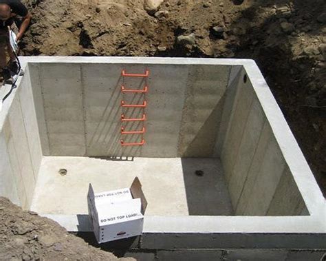 Concrete block cistern