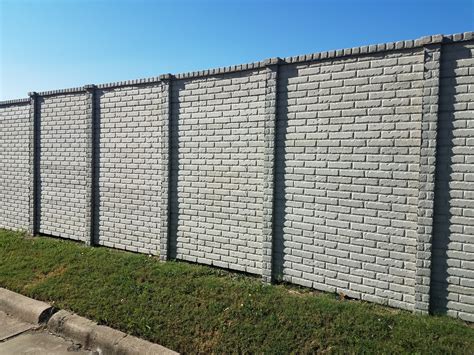 Concrete fence panels. Concrete fences and walls are functional in all climates. Because of its thermal mass, concrete walls block sound and strong winds much better than wood sound barriers. This is very helpful when living near a busy highway, schools, commercial buildings or other noisy areas. In addition, solid concrete panels are highly resistant to vandalism. 