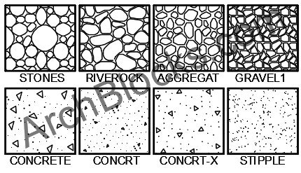 Concrete hatch pattern