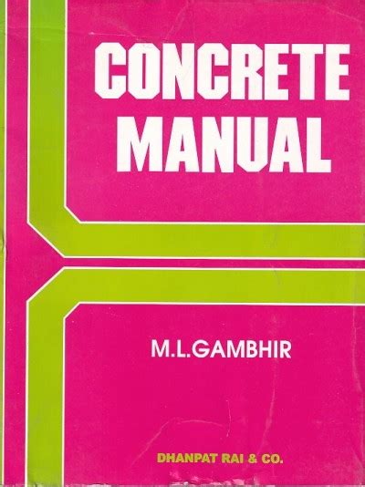 Concrete manual by m l gambhir. - Solution manual income tax fundamentals 2013 whittenburg.