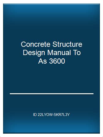 Concrete structure design manual to as 3600. - Libro di lavoro per il manuale clinico di mccurnin apos per tecnici veterinari 8a edizione.