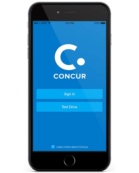 Concur mobile app for iphone. All users who employ basic authentication (entering an SAP Concur username and password) on web or mobile will need to set up 2FA at the time of their next sign in. Important: If your company uses Single Sign On to access SAP Concur, 2FA setup will not be required. The following details will not apply to you. 