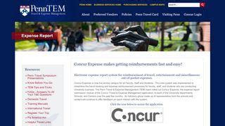 Concur upenn. Concur One-Page Guide GUIDELINES FOR REIMBURSEMENTS In order to expedite expense reimbursement, please adhere to the policies below: 1) Reimbursements for … 