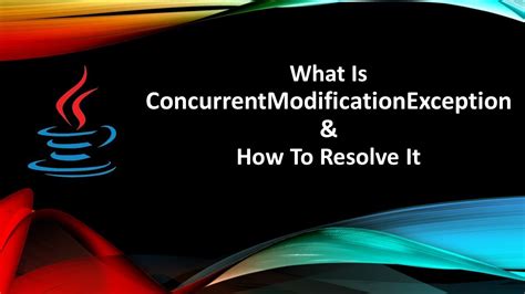 Concurrent modification exception. Things To Know About Concurrent modification exception. 