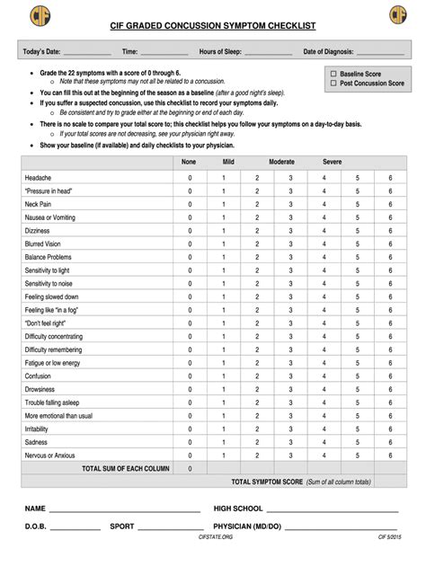 Concussion Form
