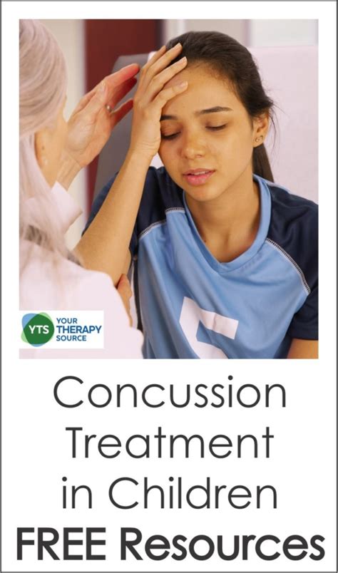 Concussion Treatment in Children FREE Resources Your Therapy Source