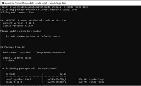 Conda install dash.  Windows: DASH is only available on Python 3 distribu...