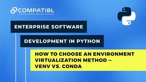 Conda vs venv.  Simple, efficient, and perfect for Python-only projects, Venv keeps your d...