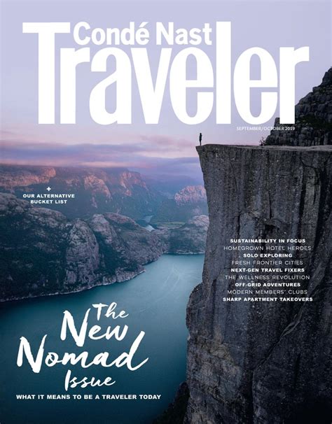 Conde nast traveler magazine. 30 Years of Condé Nast Traveler Covers. We've seen (and bared) a lot in our 30-year history as a magazine. From Ben Affleck to Michelle Obama, … 