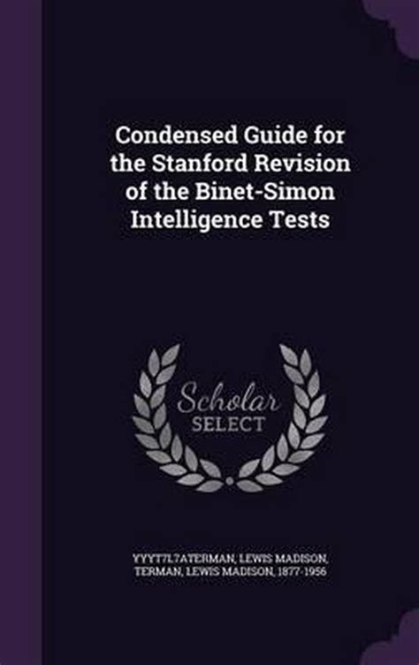 Condensed guide for the stanford revision of the binet simon intelligence tests. - Schémas de câblage de pelle rétrocaveuse jcb gratuit.
