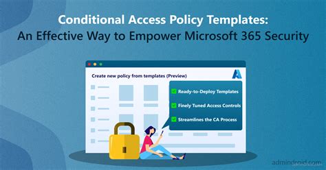 Conditional Access Policy Templates A Simple & Effective Way to