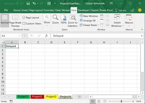 Conditional Colouring of Excel Sheet Tabs with VBA Excel