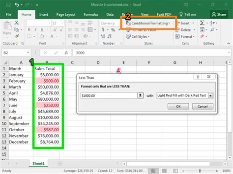 Conditional Formatting Computer Applications for Managers Course Hero