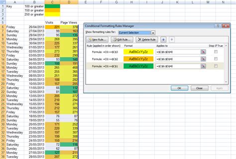 Conditional Formatting in Excel 2007 and 2010 Spreadsheets Using
