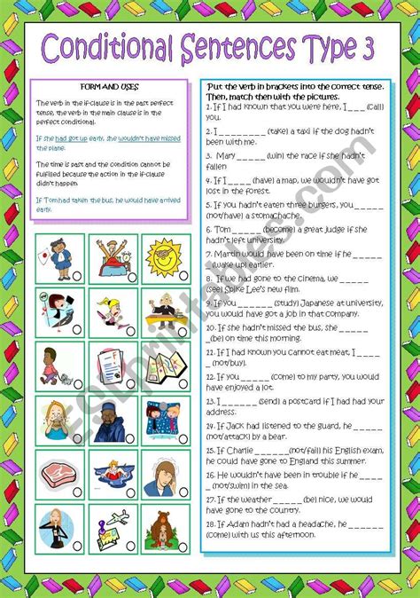 Conditional Sentence Type 3 Worksheet