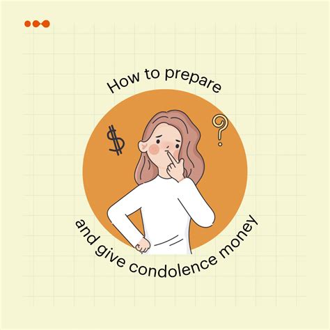 Condolence money amount.  The first step in conveying Condolence Money (Pek...