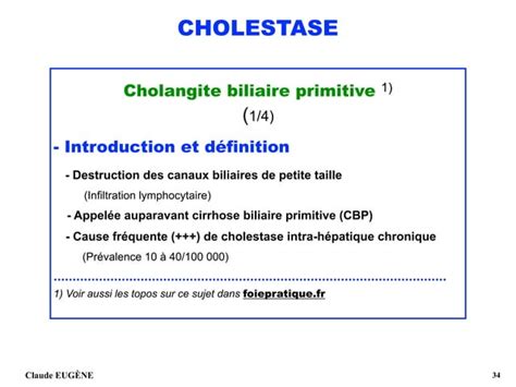 Conduite à tenir devant une cholestase chronique - SNFGE