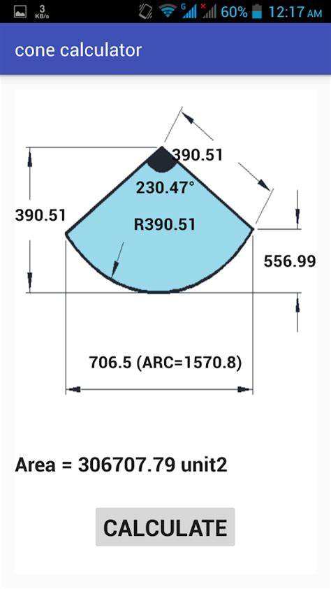 Cone Calculator Lite Android Apps on Google Play