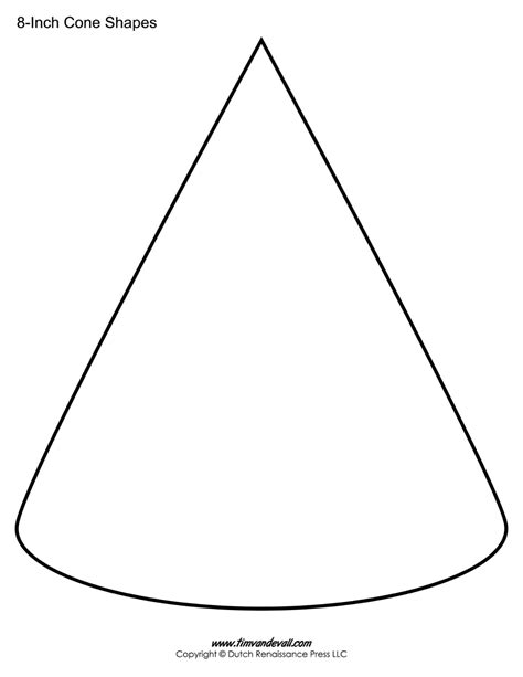 Cone Pattern Template