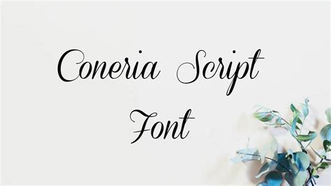 Coneria Script Font download free