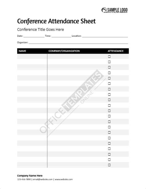 Conference attendance list.  Your information, including personal informat...