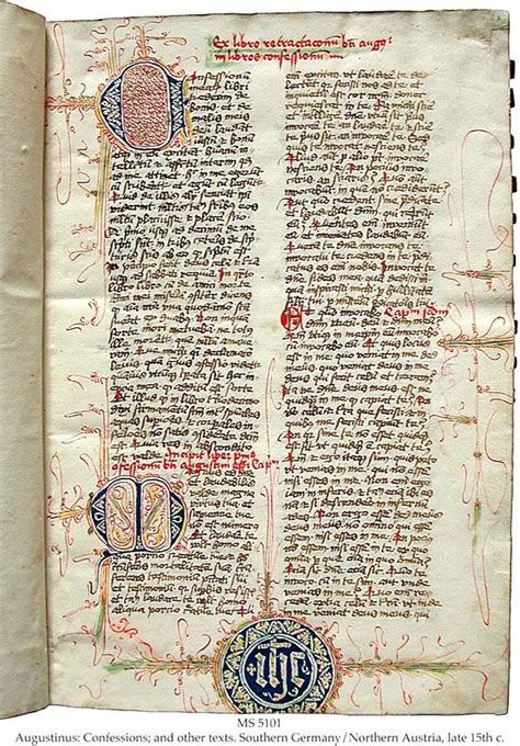 Confessions of st augustine.  His writings introduced the concept of original s...