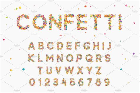 Confetti font