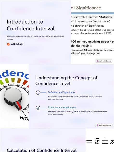 Confidence Interval Pdf
