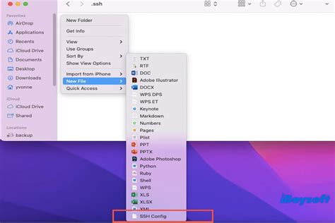 Config mac. config is a hidden folder within your home directory.  A SSH...