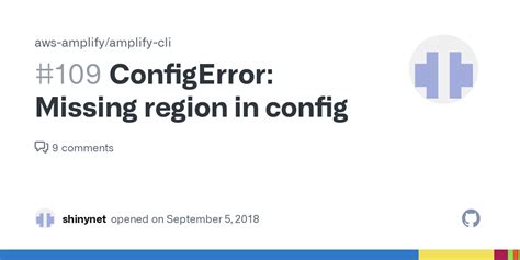 Configerror invalid region in config.  For a list of Regions which support the organizational d...