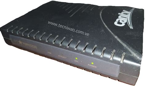 Configura cualquier modem ADSL para CANTV - Tecniwao