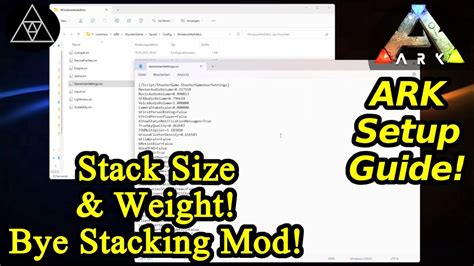 Configurable stack mod.  Stack Mod that allows you to change the Stack Sizes and Weig...